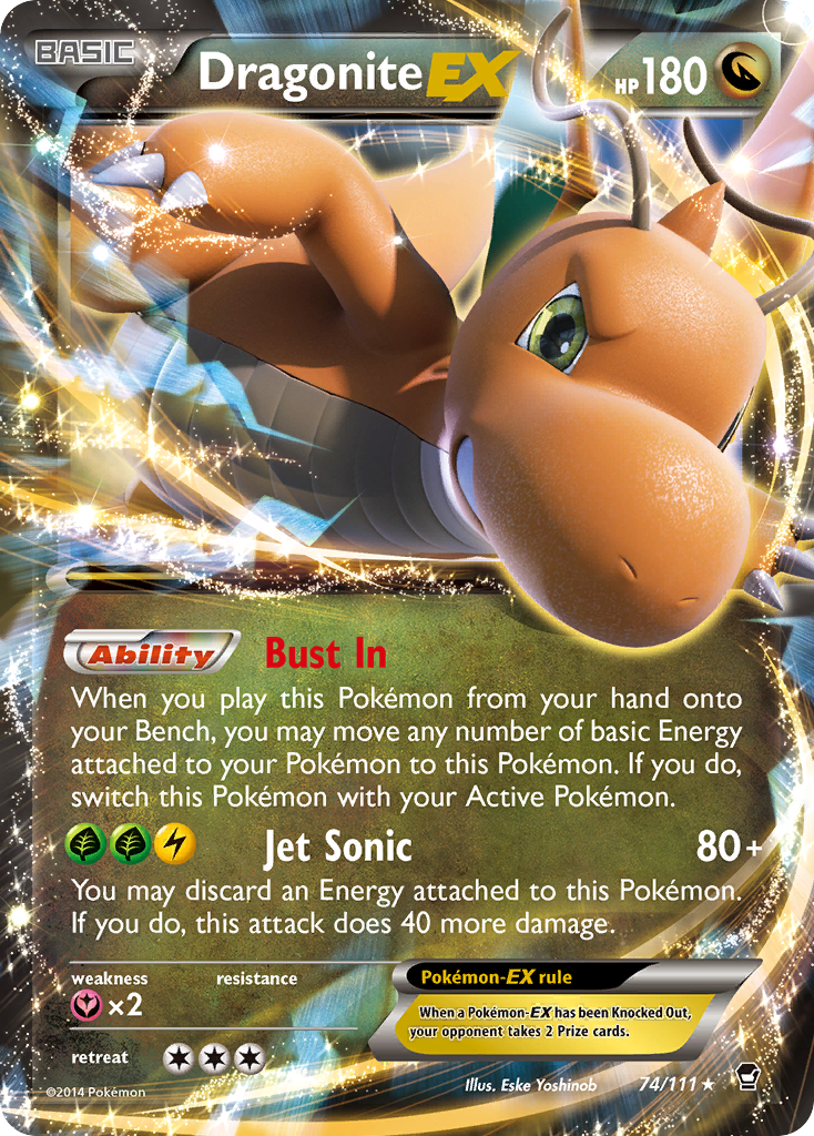 Dragonite EX (74/111) [XY: Furious Fists] | Anubis Games and Hobby