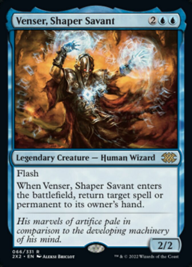 Venser, Shaper Savant [Double Masters 2022] | Anubis Games and Hobby