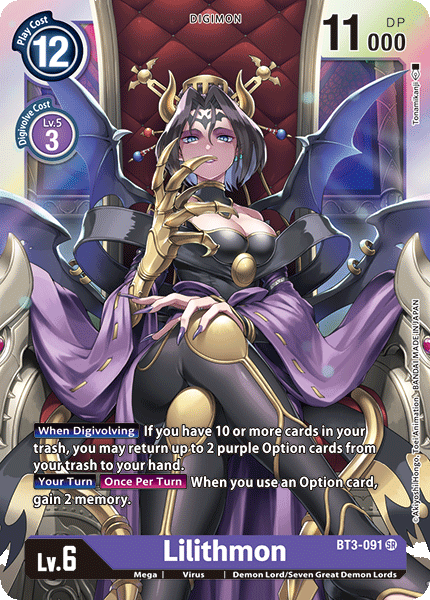 Lilithmon [BT3-091] [Release Special Booster Ver.1.0] | Anubis Games and Hobby