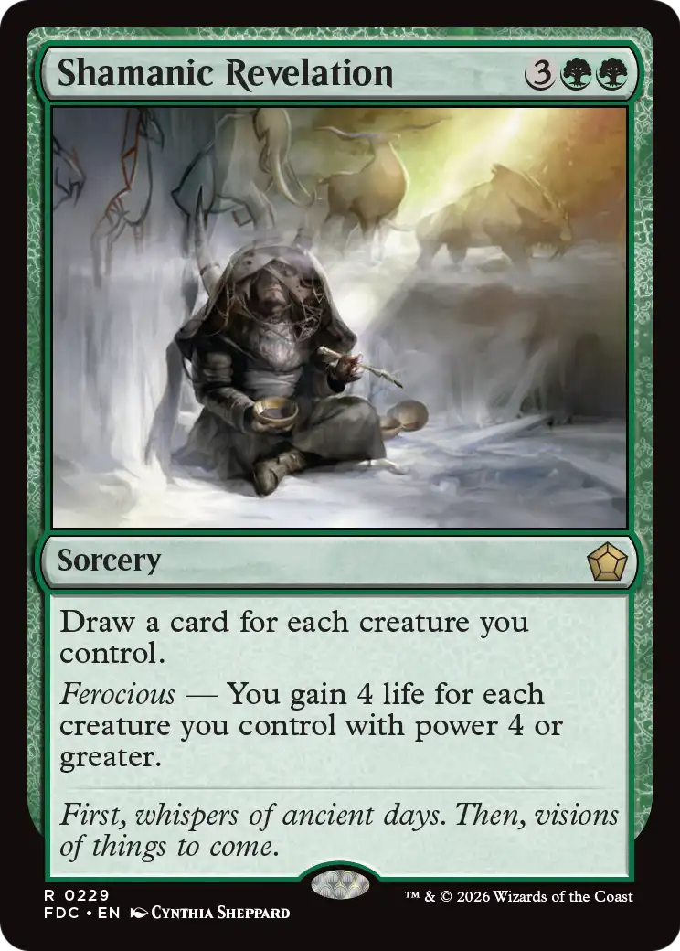 Shamanic Revelation [Foundations Commander] | Anubis Games and Hobby