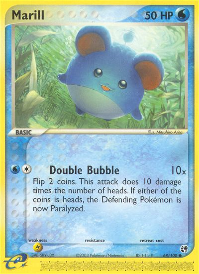 Marill (68/100) [EX: Sandstorm] | Anubis Games and Hobby