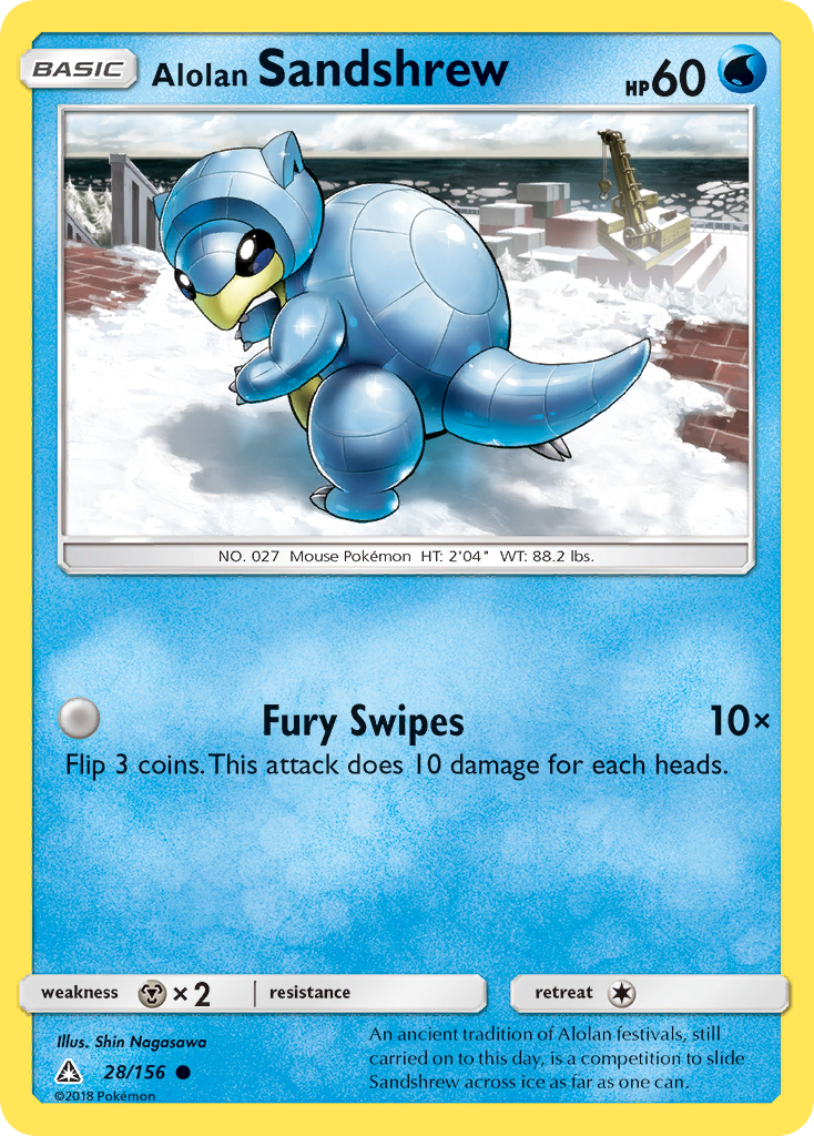 Alolan Sandshrew (28/156) [Sun & Moon: Ultra Prism] | Anubis Games and Hobby