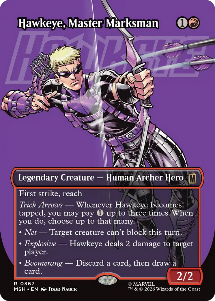 Hawkeye, Master Marksman (Borderless) [Marvel Super Heroes] | Anubis Games and Hobby