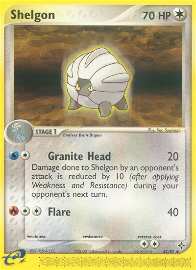 Shelgon (42/97) [EX: Dragon] | Anubis Games and Hobby