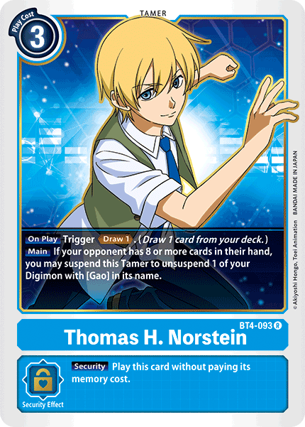 Thomas H. Norstein [BT4-093] [Great Legend] | Anubis Games and Hobby