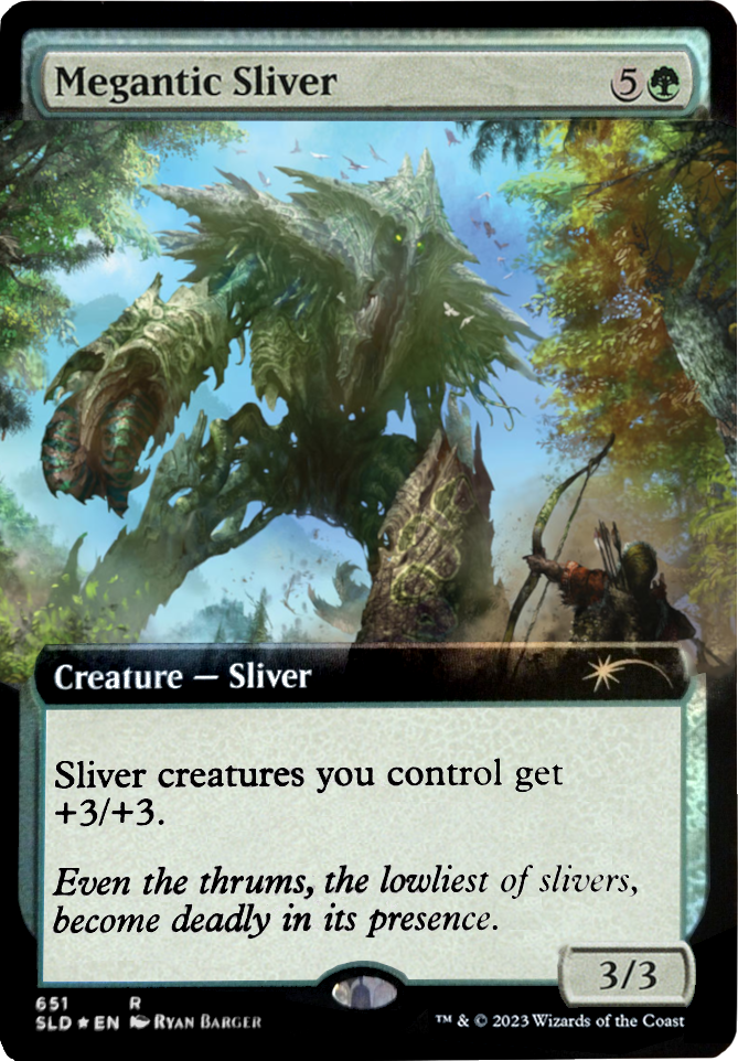 Megantic Sliver (Extended Art) [Secret Lair Drop Promos] | Anubis Games and Hobby