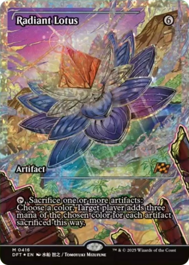 Radiant Lotus (Showcase) (Fracture Foil) [Aetherdrift] | Anubis Games and Hobby
