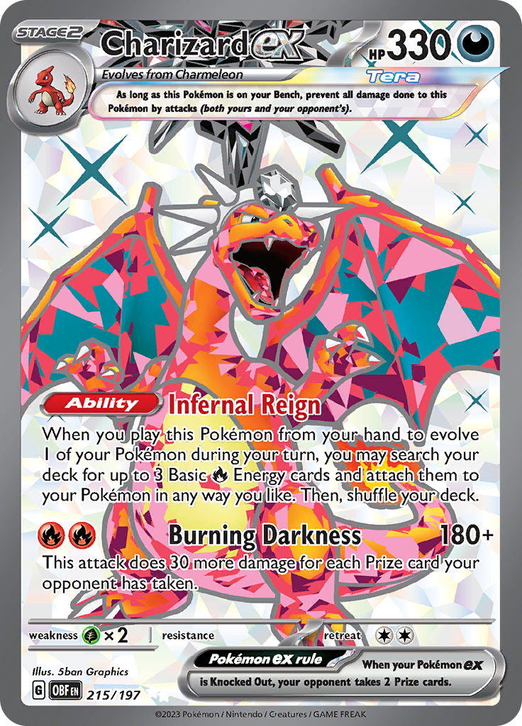 Charizard ex (215/197) [Scarlet & Violet: Obsidian Flames] | Anubis Games and Hobby