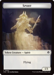 Goblin // Spirit Double-Sided Token [Reality Fracture Commander Tokens] | Anubis Games and Hobby