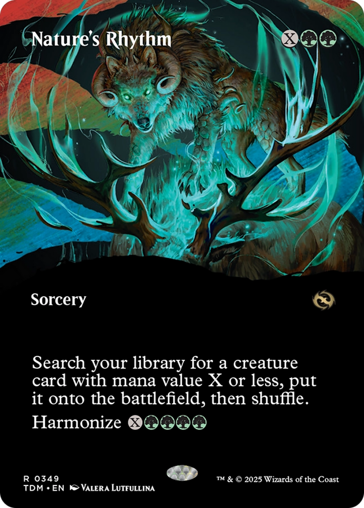 Nature's Rhythm (Borderless) [Tarkir: Dragonstorm] | Anubis Games and Hobby