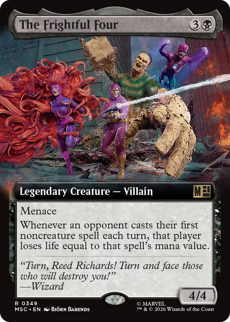 The Frightful Four (Extended Art) [Marvel Super Heroes Commander] | Anubis Games and Hobby