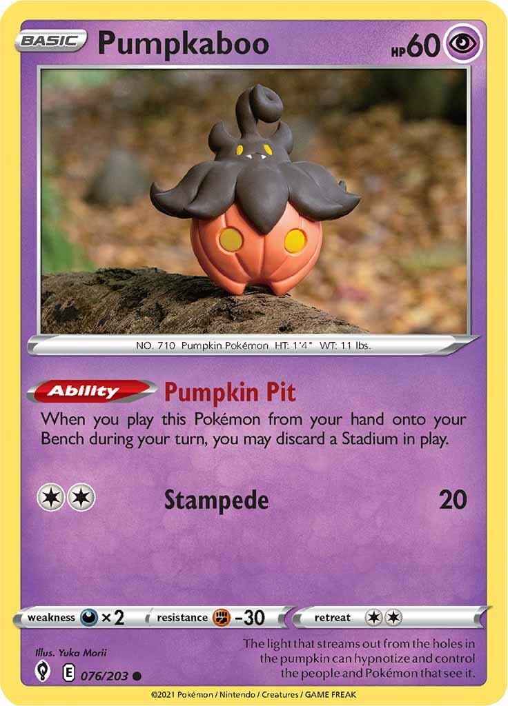 Pumpkaboo (076/203) [Sword & Shield: Evolving Skies] | Anubis Games and Hobby