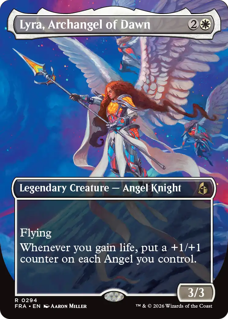 Lyra, Archangel of Dawn (Borderless) [Reality Fracture] | Anubis Games and Hobby