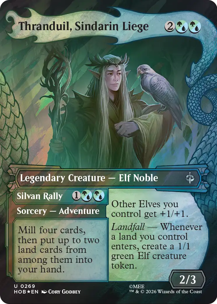 Thranduil, Sindarin Liege (Showcase) (Surge Foil) [The Hobbit] | Anubis Games and Hobby