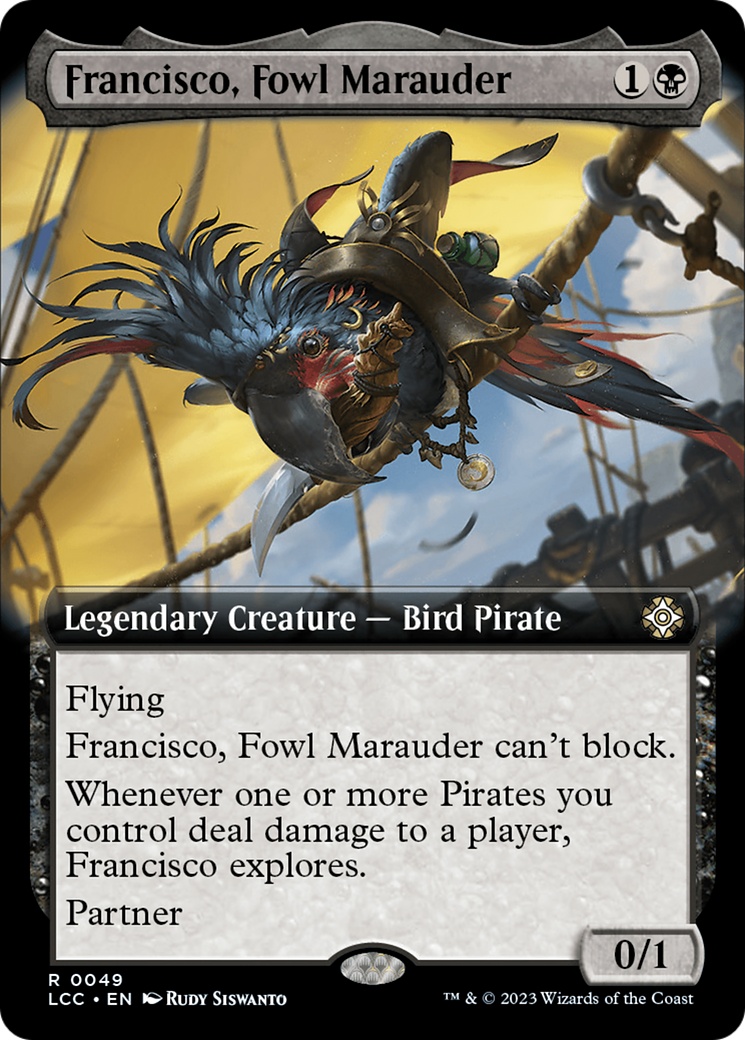 Francisco, Fowl Marauder (Extended Art) [The Lost Caverns of Ixalan Commander] | Anubis Games and Hobby