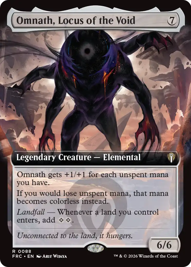 Omnath, Locus of the Void (Extended Art) [Reality Fracture Commander] | Anubis Games and Hobby
