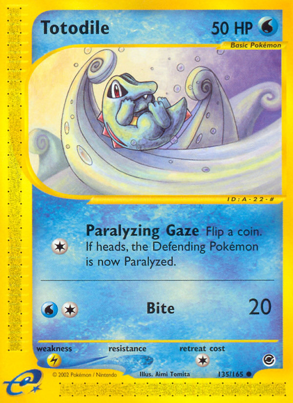 Totodile (135/165) [Expedition: Base Set] | Anubis Games and Hobby