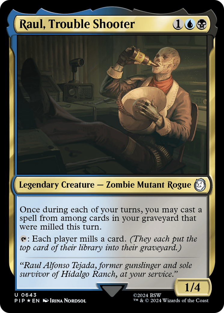 Raul, Trouble Shooter (Surge Foil) [Fallout] | Anubis Games and Hobby