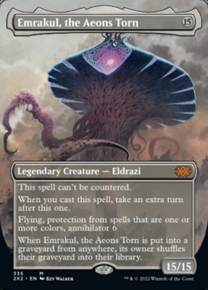 Emrakul, the Aeons Torn (Borderless Alternate Art) [Double Masters 2022] | Anubis Games and Hobby