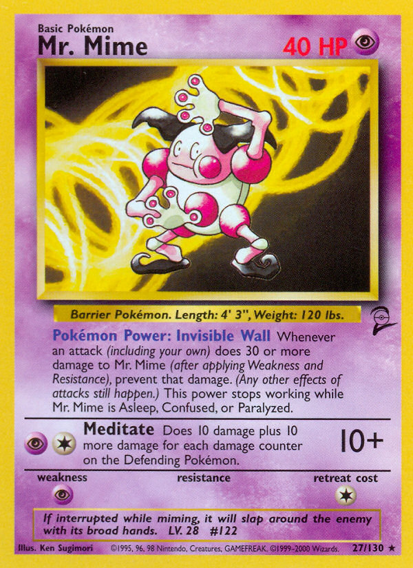 Mr. Mime (27/130) [Base Set 2] | Anubis Games and Hobby
