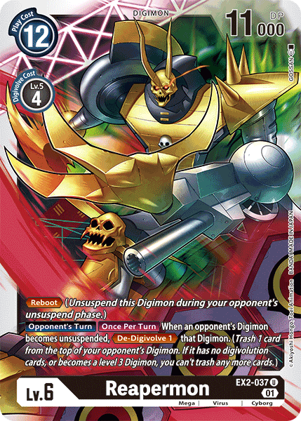 Reapermon [EX2-037] [Digital Hazard] | Anubis Games and Hobby