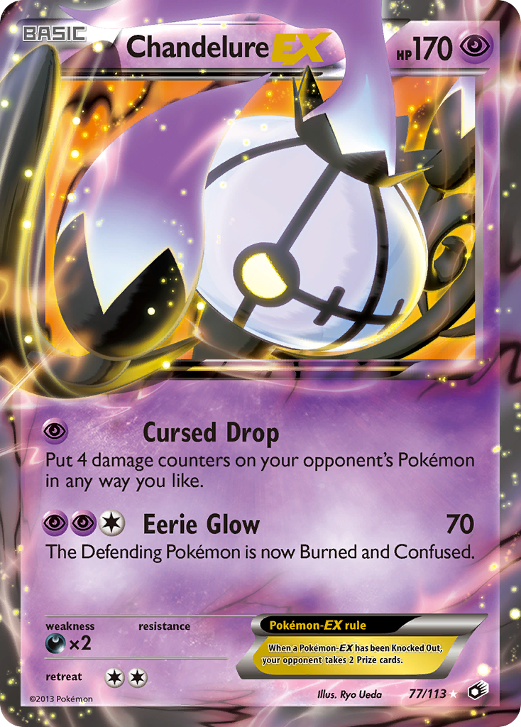 Chandelure EX (77/113) [Black & White: Legendary Treasures] | Anubis Games and Hobby