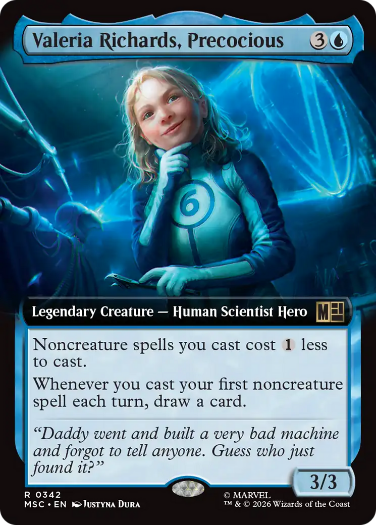 Valeria Richards, Precocious (Extended Art) [Marvel Super Heroes Commander] | Anubis Games and Hobby