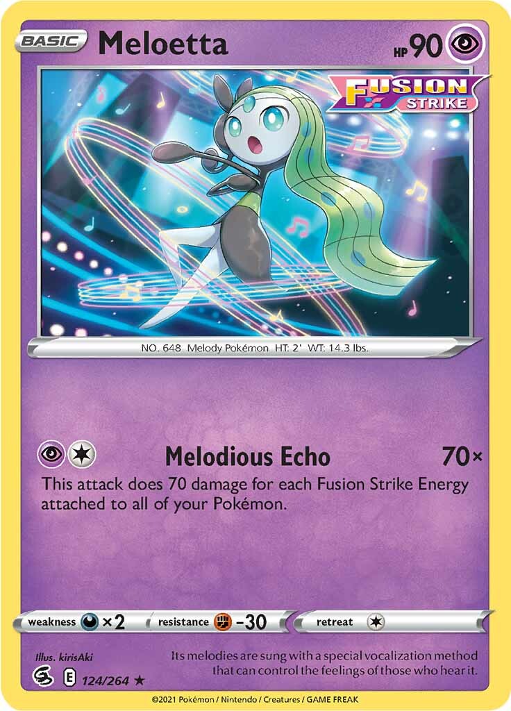 Meloetta (124/264) [Sword & Shield: Fusion Strike] | Anubis Games and Hobby