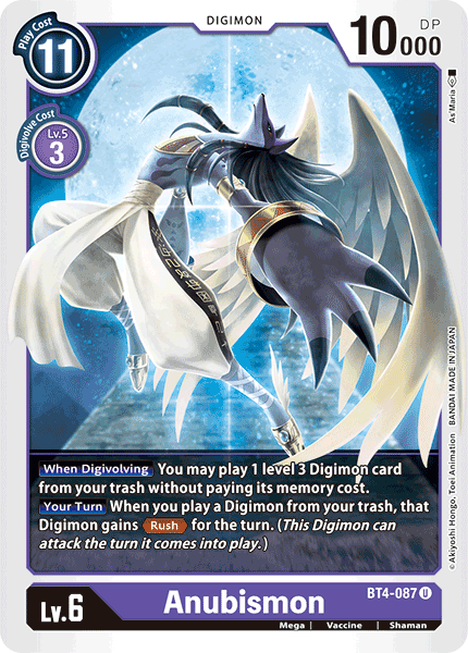 Anubismon [BT4-087] [Great Legend] | Anubis Games and Hobby