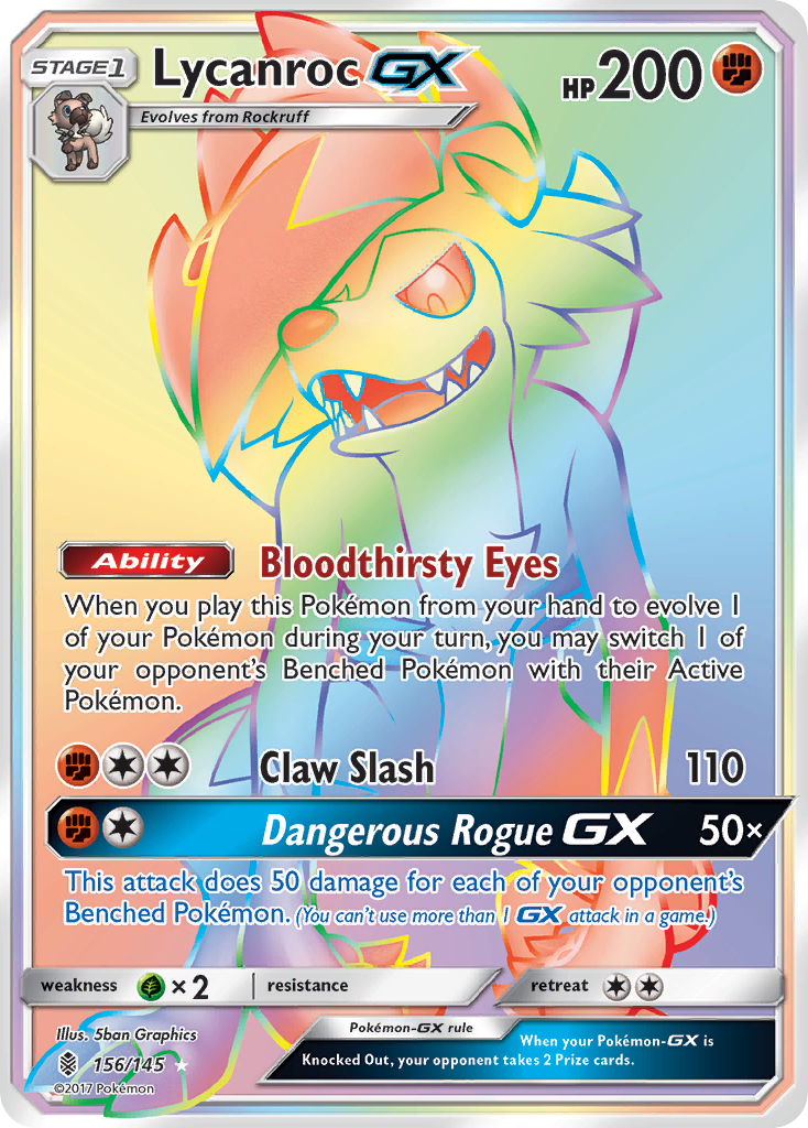 Lycanroc GX (156/145) [Sun & Moon: Guardians Rising] | Anubis Games and Hobby