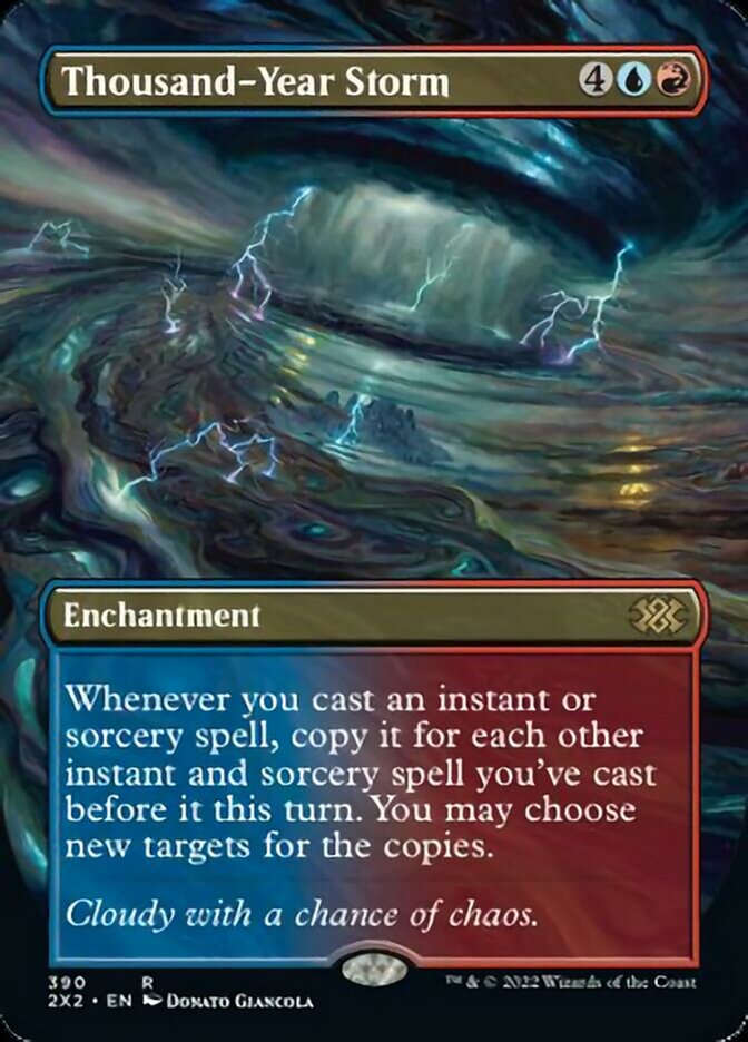 Thousand-Year Storm (Borderless Alternate Art) [Double Masters 2022] | Anubis Games and Hobby