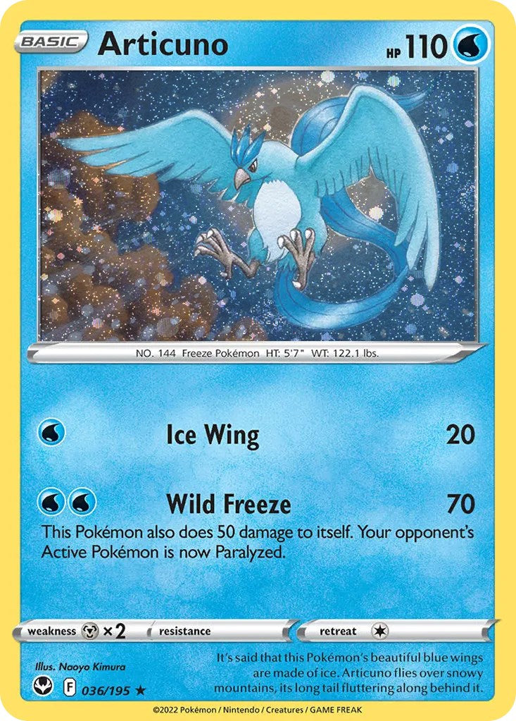 Articuno (036/195) (Cosmos Holo) [Sword & Shield: Base Set] | Anubis Games and Hobby