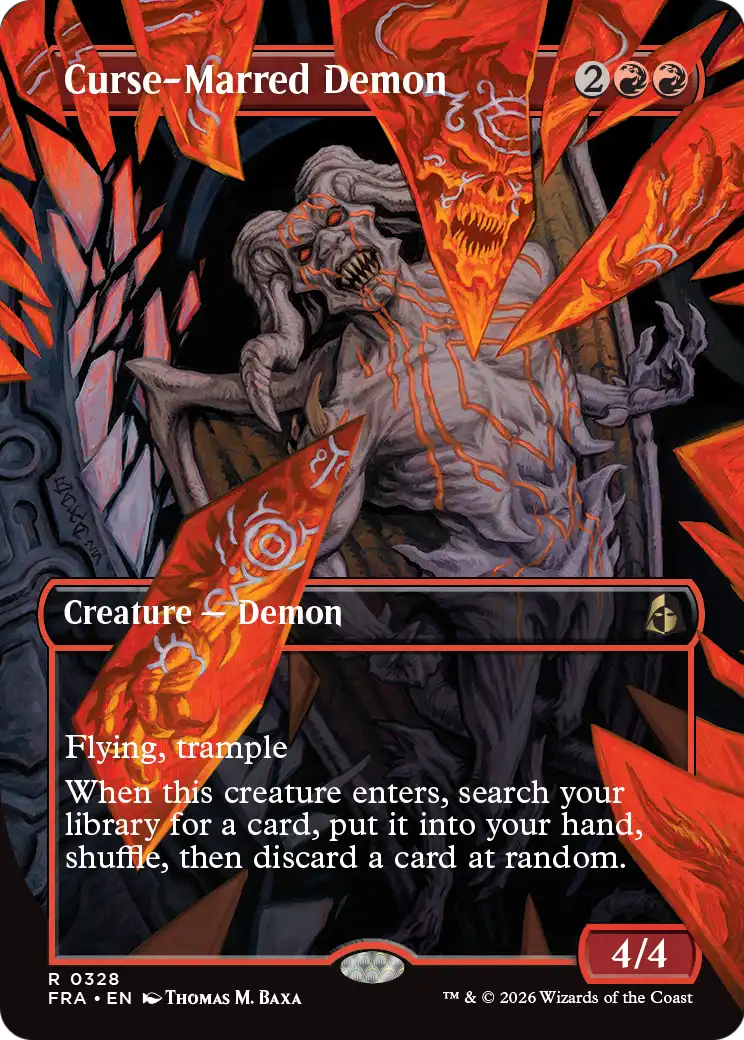Curse-Marred Demon (Borderless) [Reality Fracture] | Anubis Games and Hobby