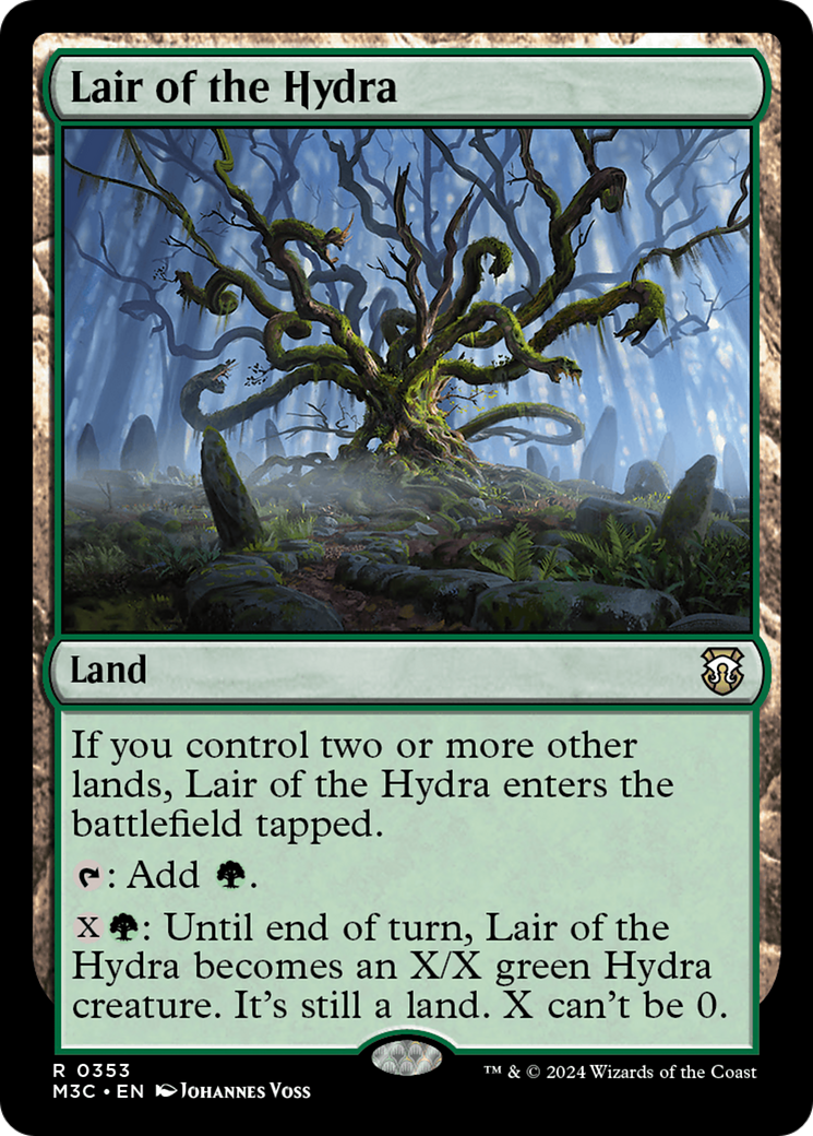 Lair of the Hydra (Ripple Foil) [Modern Horizons 3 Commander] | Anubis Games and Hobby