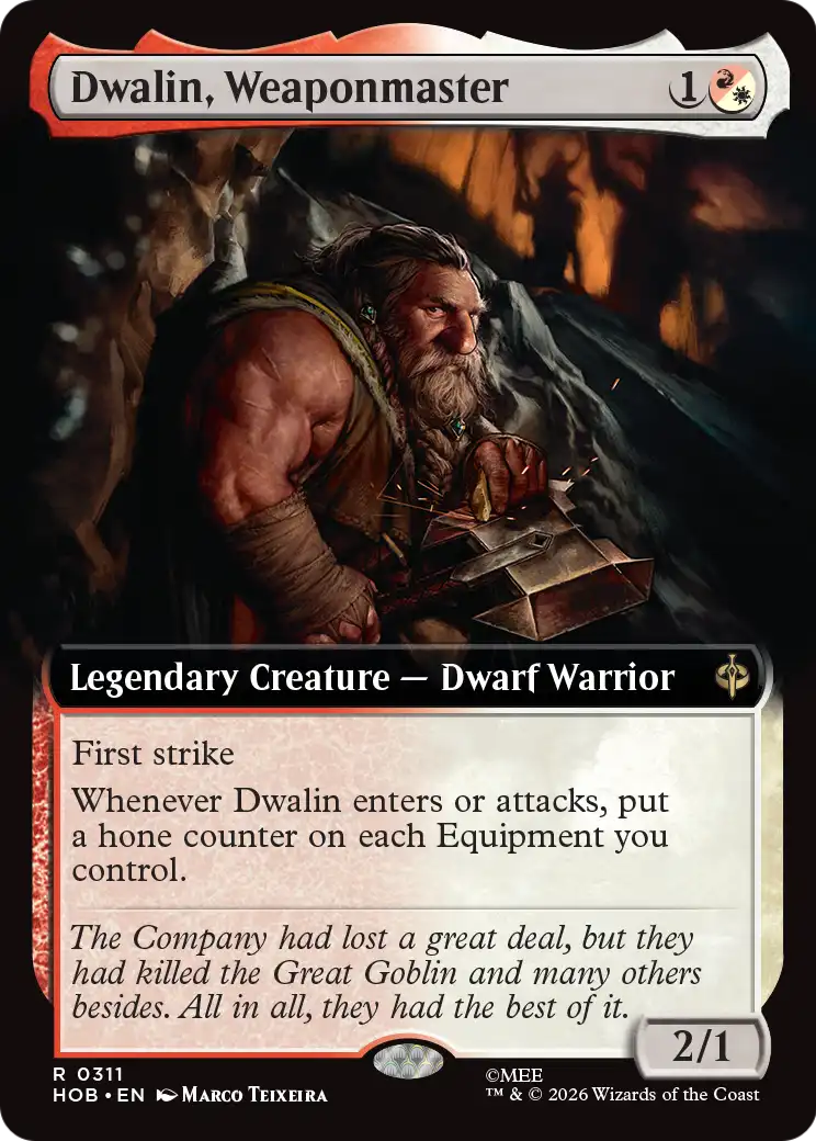 Dwalin, Weaponmaster (Extended Art) [The Hobbit] | Anubis Games and Hobby
