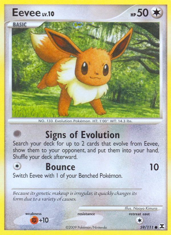 Eevee (59/111) [Platinum: Rising Rivals] | Anubis Games and Hobby