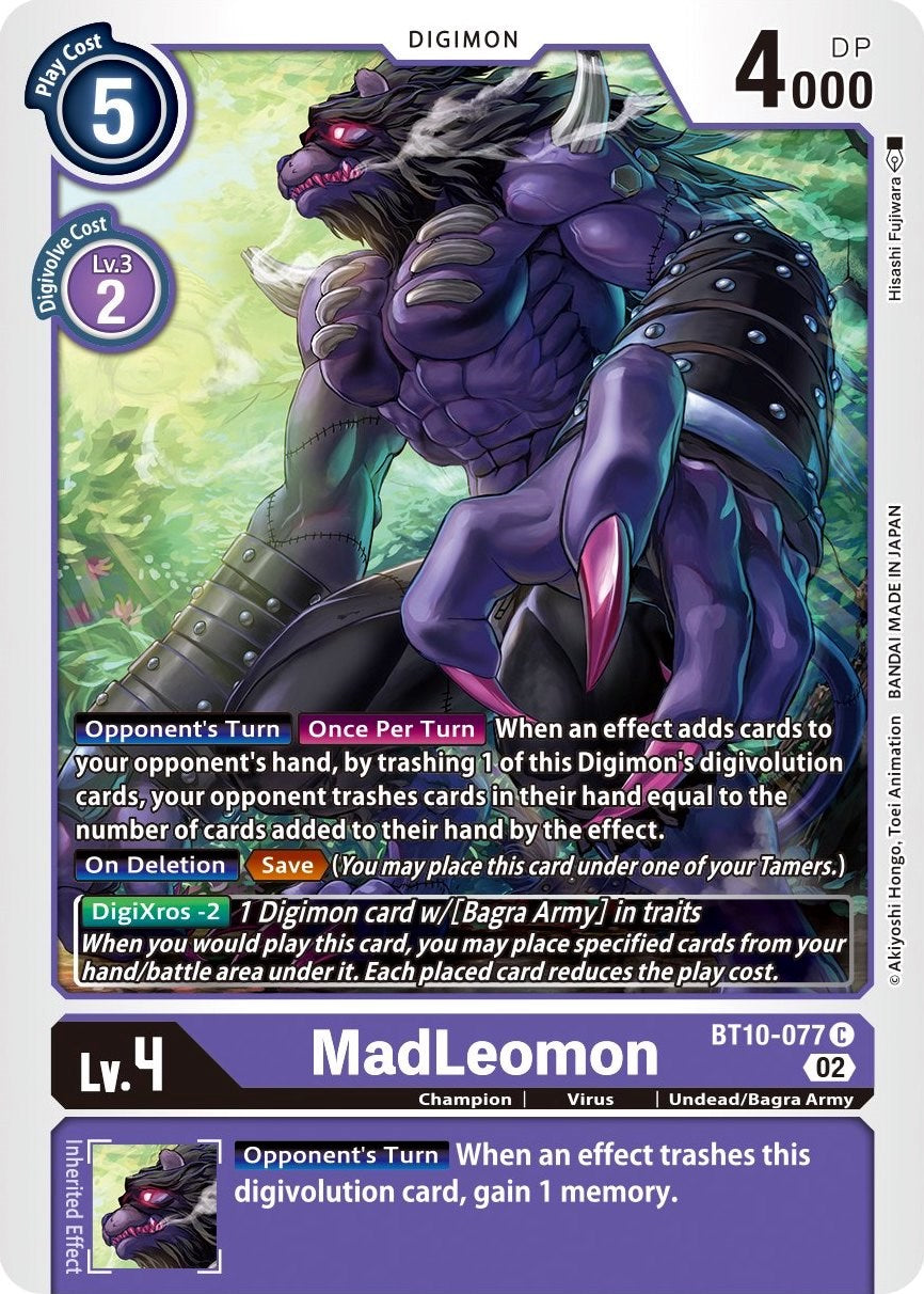 MadLeomon [BT10-077] [Xros Encounter] | Anubis Games and Hobby