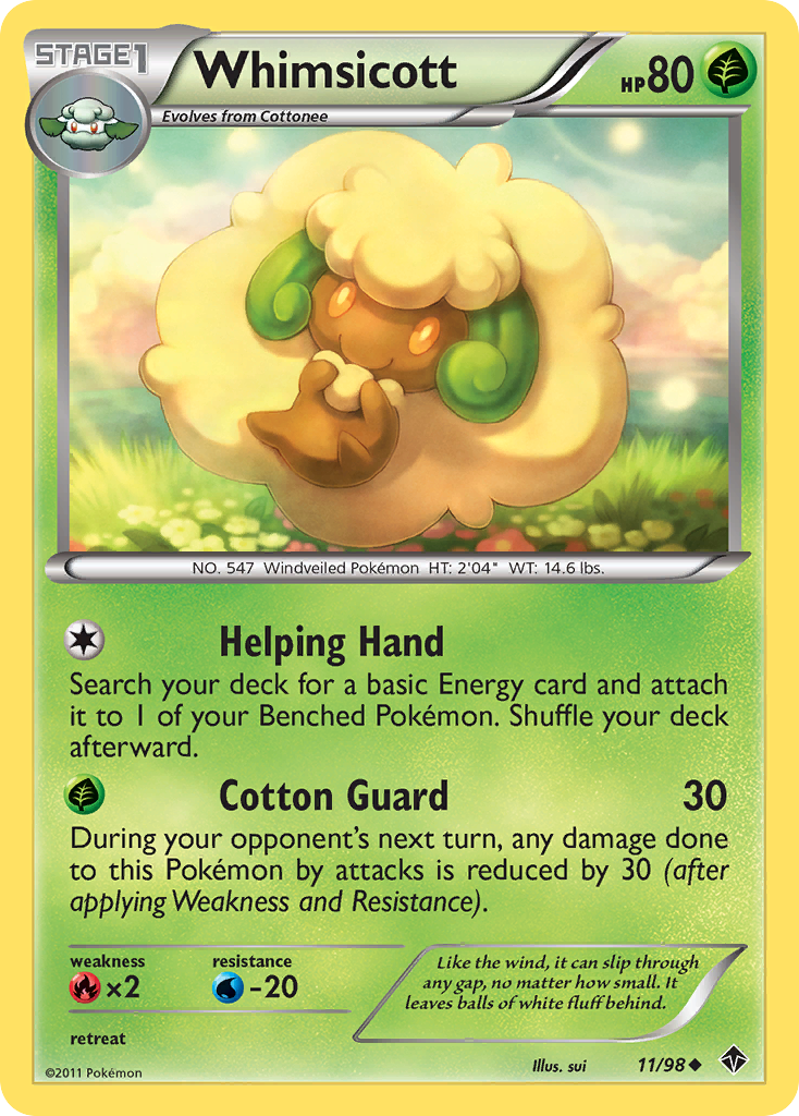 Whimsicott (11/98) [Black & White: Emerging Powers] | Anubis Games and Hobby
