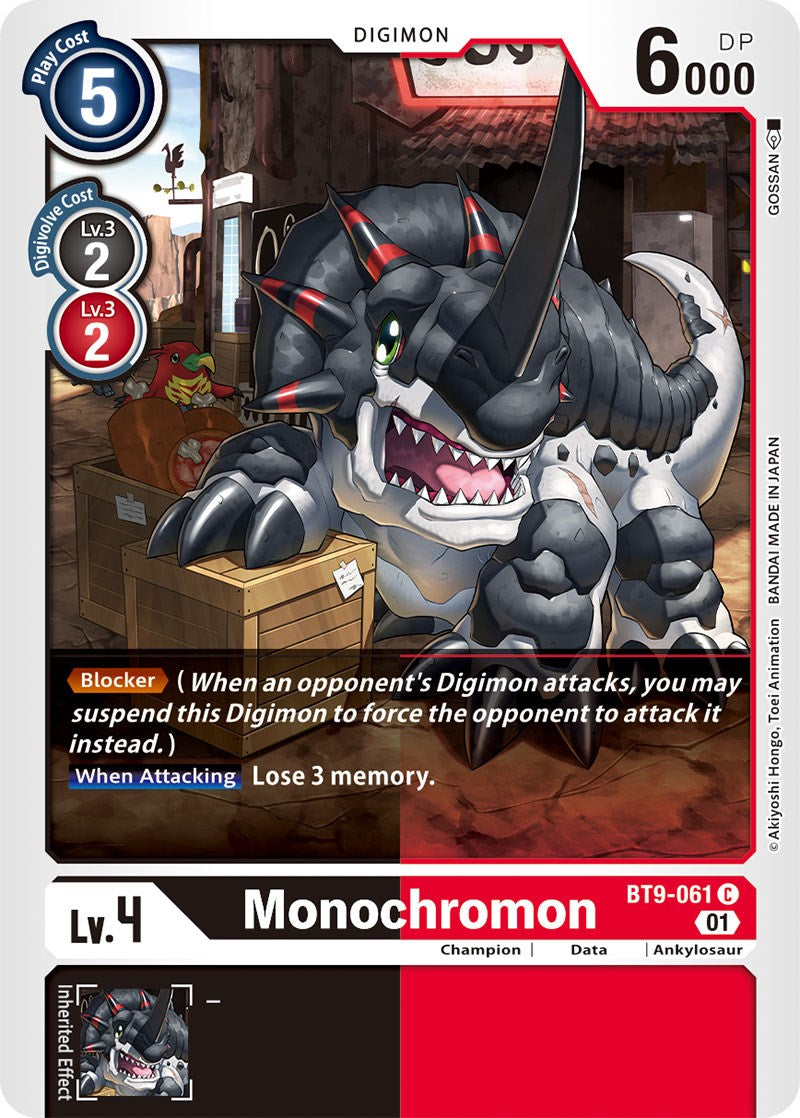 Monochromon [BT9-061] [X Record] | Anubis Games and Hobby