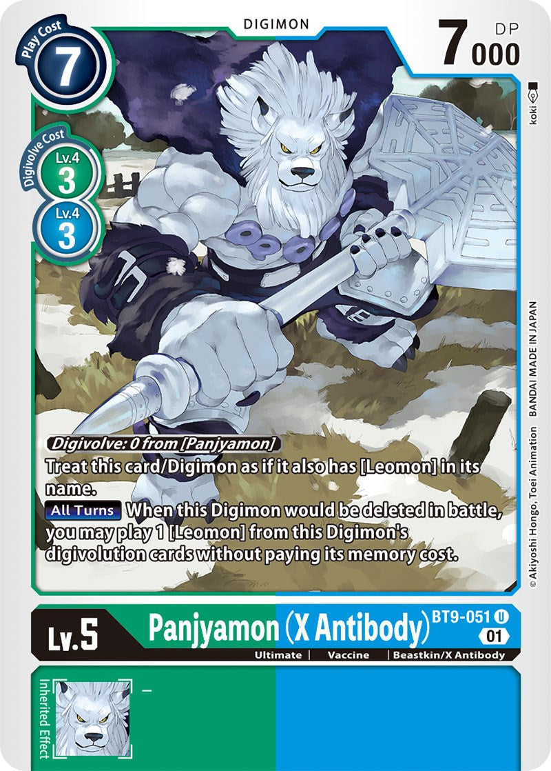 Panjyamon (X Antibody) [BT9-051] [X Record] | Anubis Games and Hobby