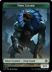 Frog Lizard // Merfolk (0003) Double-Sided Token [The Lost Caverns of Ixalan Commander Tokens] | Anubis Games and Hobby