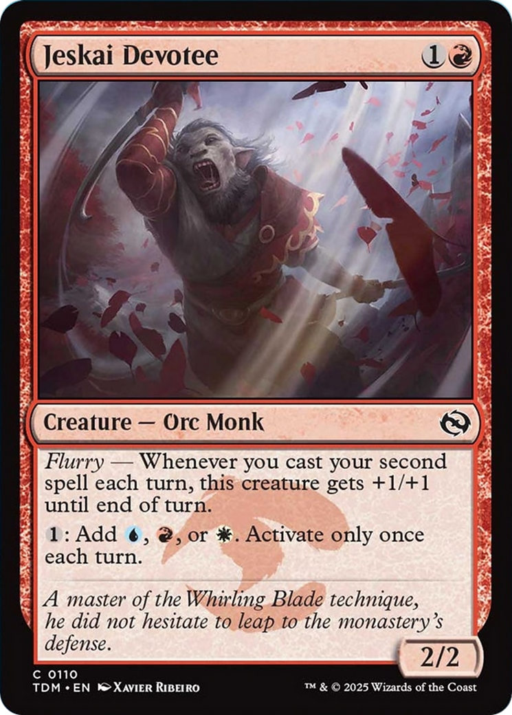 Jeskai Devotee [Tarkir: Dragonstorm] | Anubis Games and Hobby