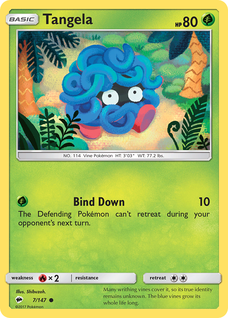 Tangela (7/147) [Sun & Moon: Burning Shadows] | Anubis Games and Hobby