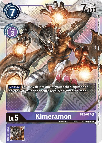 Kimeramon [BT2-077] (Official Tournament Pack Vol.4) [Release Special Booster Promos] | Anubis Games and Hobby