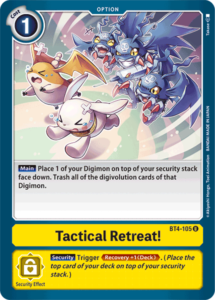 Tactical Retreat! [BT4-105] [Great Legend] | Anubis Games and Hobby