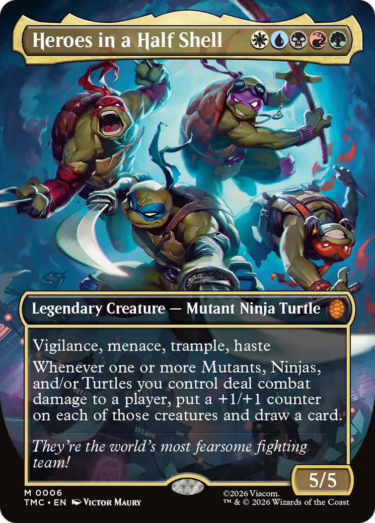 Heroes in a Half Shell (Borderless) [Teenage Mutant Ninja Turtles Commander] | Anubis Games and Hobby