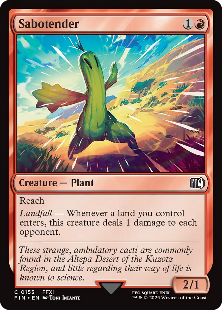 Sabotender [FINAL FANTASY] | Anubis Games and Hobby