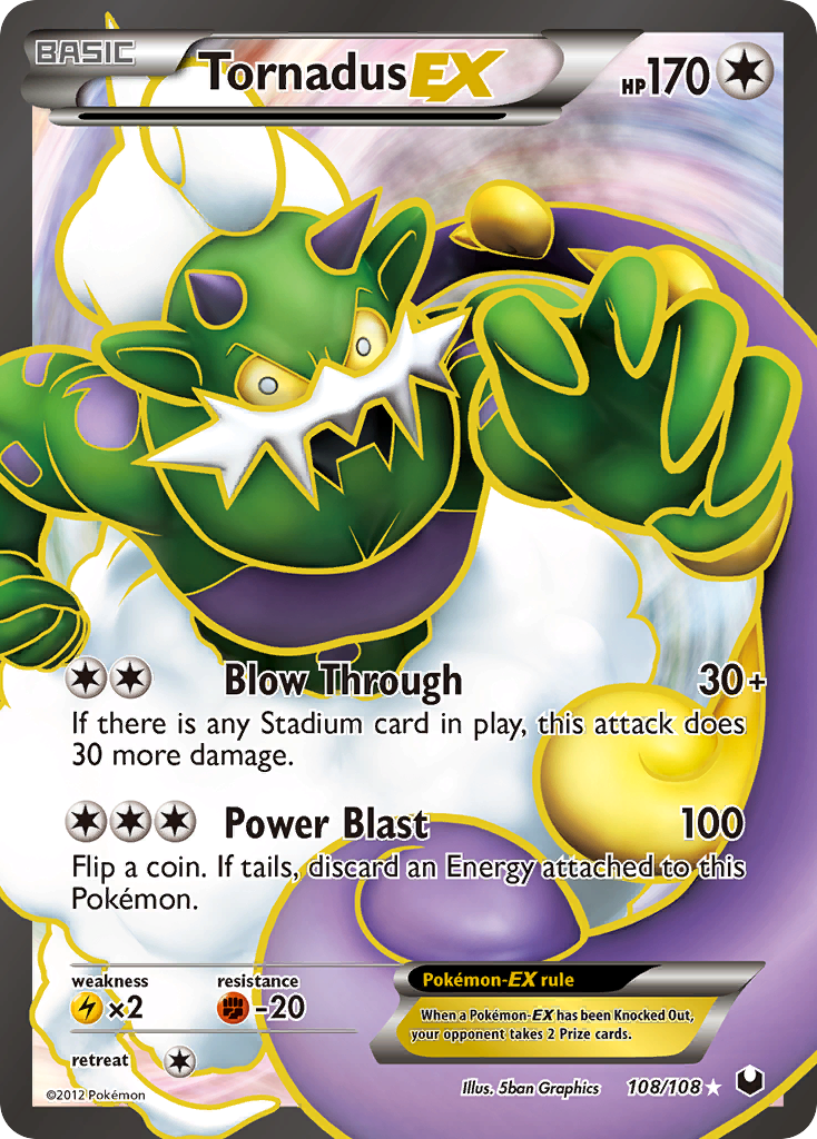 Tornadus EX (108/108) [Black & White: Dark Explorers] | Anubis Games and Hobby