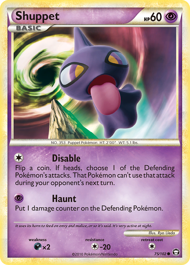 Shuppet (75/102) [HeartGold & SoulSilver: Triumphant] | Anubis Games and Hobby