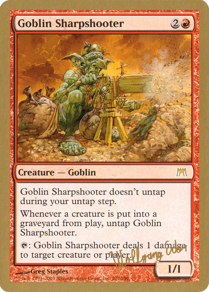 Goblin Sharpshooter (Wolfgang Eder) [World Championship Decks 2003] | Anubis Games and Hobby